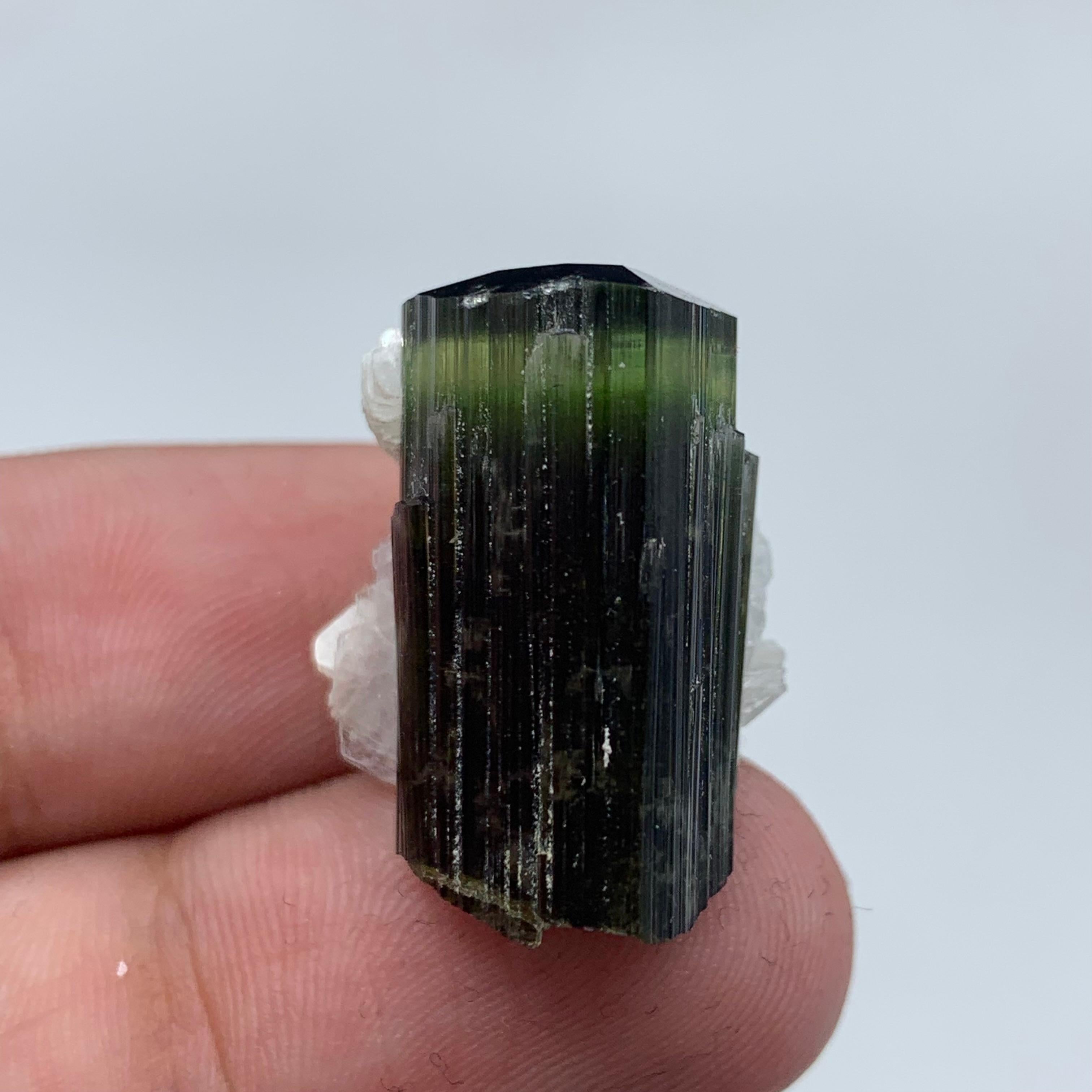 Other 43.85 Carat Gorgeous Tourmaline Specimen With Albite From Skardu, Pakistan  For Sale
