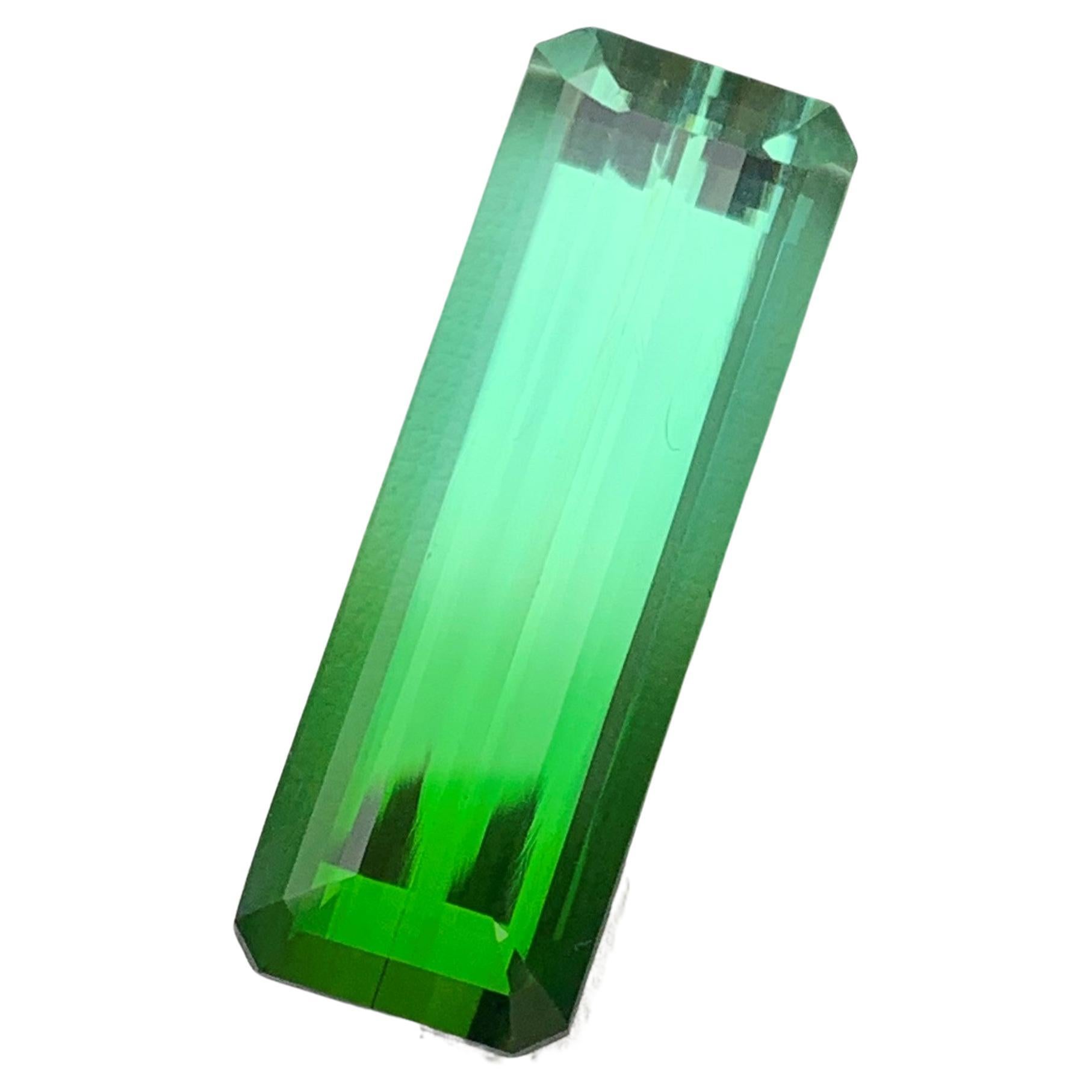 43.87 Carat Natural Bi Color Tourmaline Bluish Seafoam Green from Afghanistan For Sale