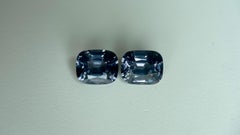 4.38Ct Grey pink spinel pair, top quality, precision cut spinels