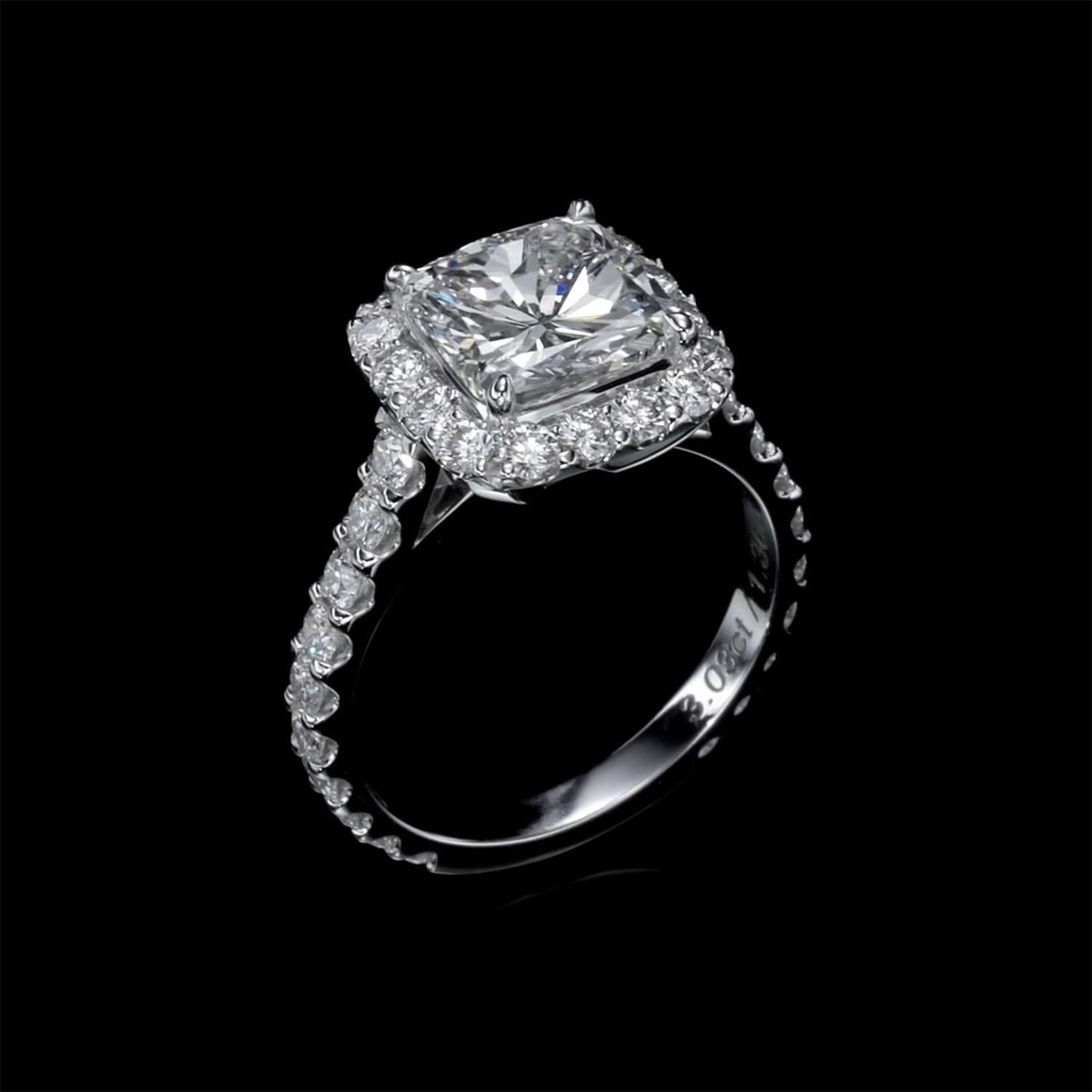Ring mit 4,39 Karat natürlichem Diamanten – GIA-Zertifikat im Angebot 4