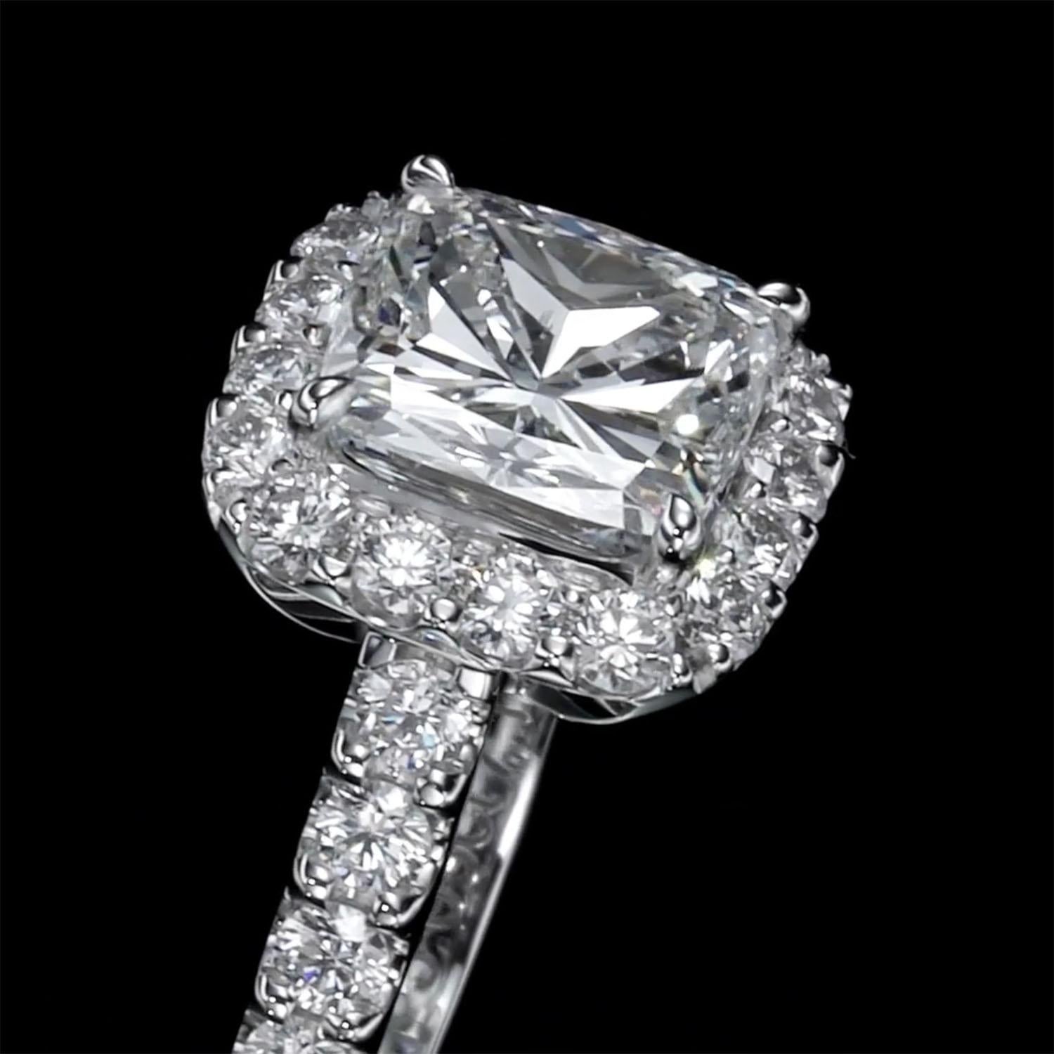Ring mit 4,39 Karat natürlichem Diamanten – GIA-Zertifikat (Art déco) im Angebot
