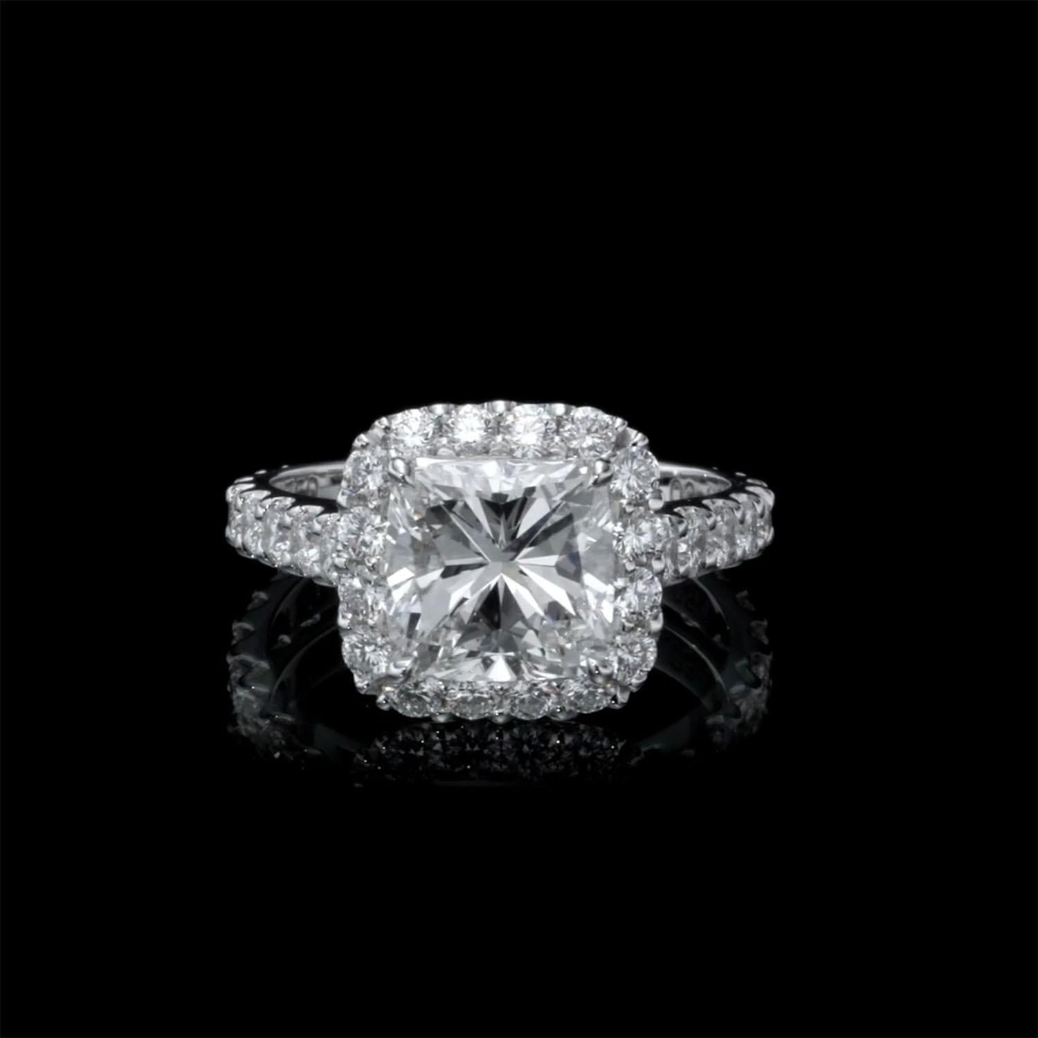 Art Deco 4.39 carat natural diamond ring- GIA certificate For Sale
