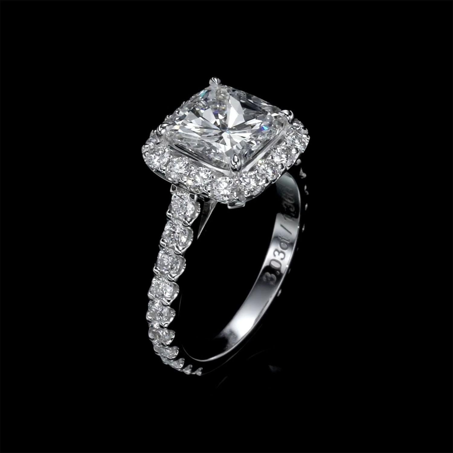 Ring mit 4,39 Karat natürlichem Diamanten – GIA-Zertifikat im Angebot 3