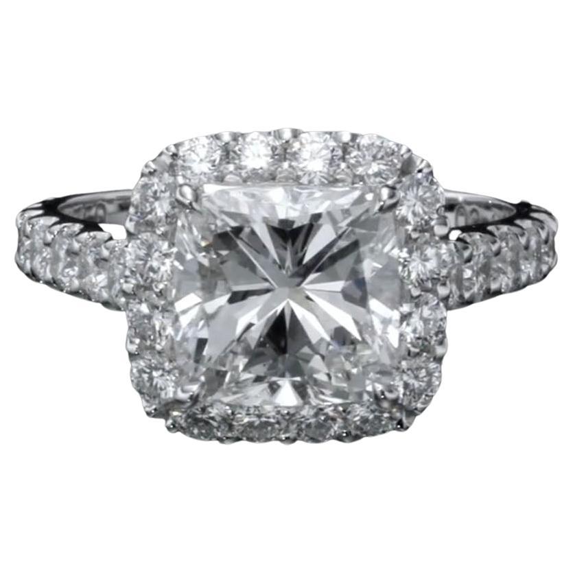 4.39 carat natural diamond ring- GIA certificate For Sale