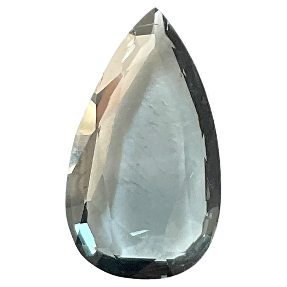 4.39 Carats Grey Burmese Spinel Pear Rose Cut Stone Natural Gemstones