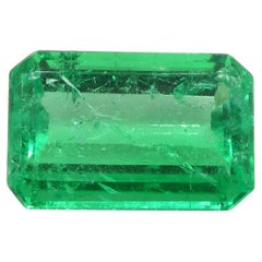 4.39ct Octagonal/Emerald Green Emerald GIA Certified Colombia (Émeraude verte octogonale certifiée par la GIA)  