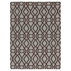 4'3"x5'10" Green, 100% Wool, Hand Woven, Flat Weave Kilim, Reversible Rug