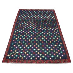 4
3 "x6
Blau All Over Design Bunt Afghan Baluch Reine Wolle Hand Knüpfteppich