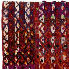 4.3x6 ft Vintage Handwoven Turkish Kilim Rug, Colorful Flatweave Wall Hanging