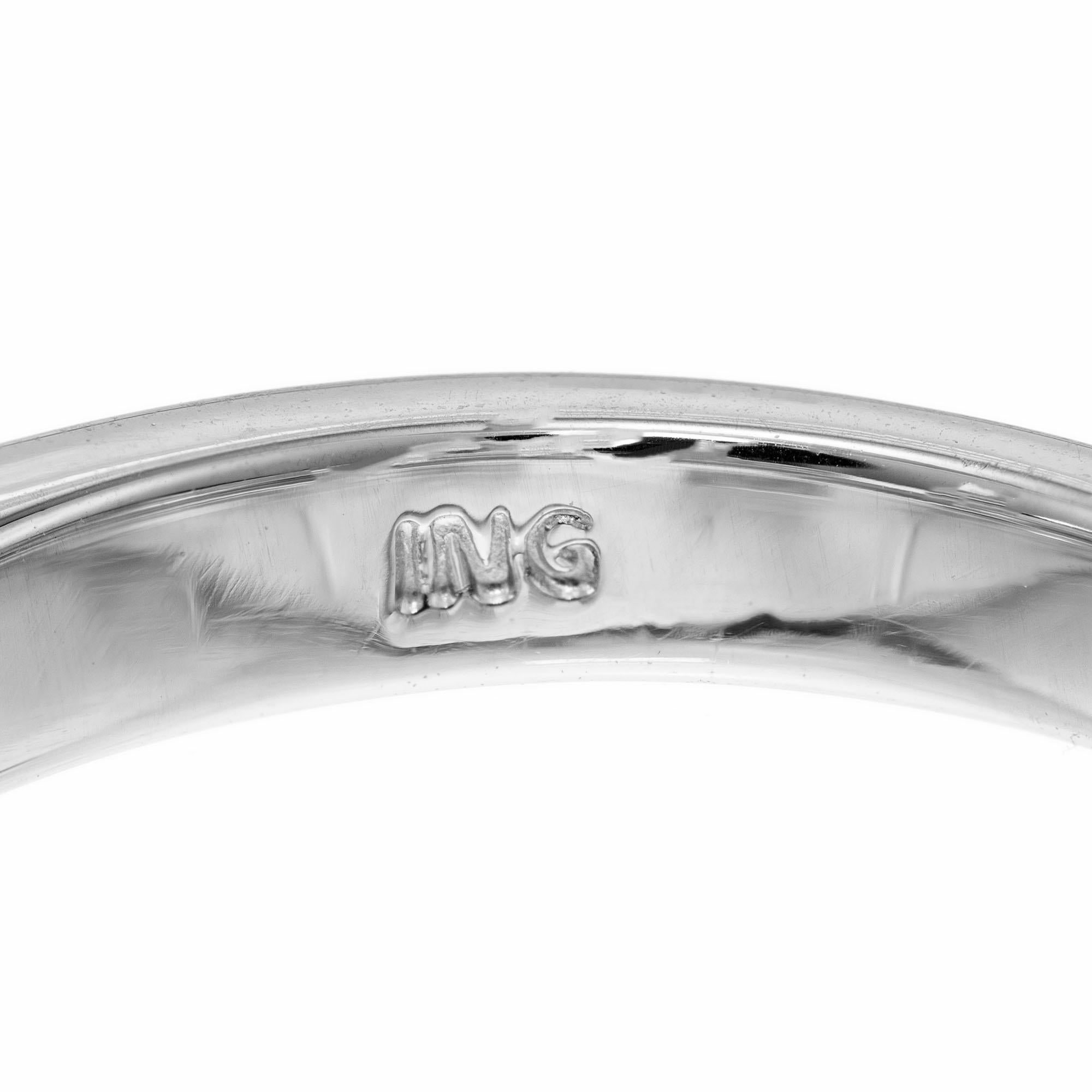 .44 Carat Baguette Round Diamond Platinum Wedding Band Ring  In Good Condition For Sale In Stamford, CT