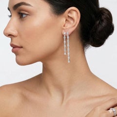 4.4 Carat Diamond White Gold Earrings