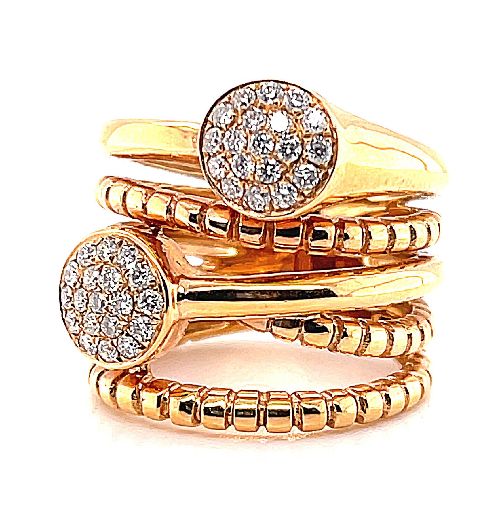 multiple band engagement rings