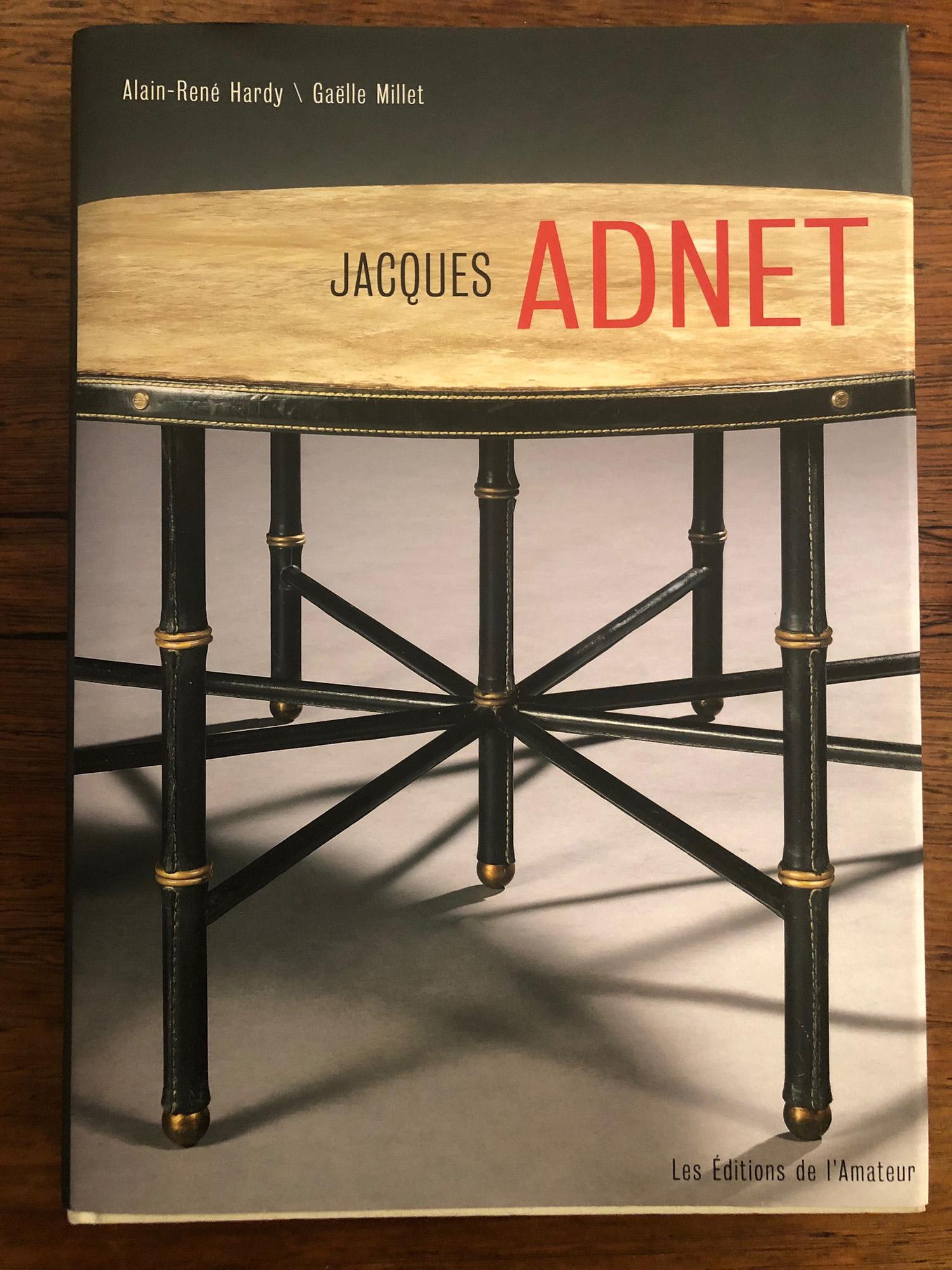 32 belles chaises de salle à manger françaises en acajou des années 1950 par Jacques Adnet 13