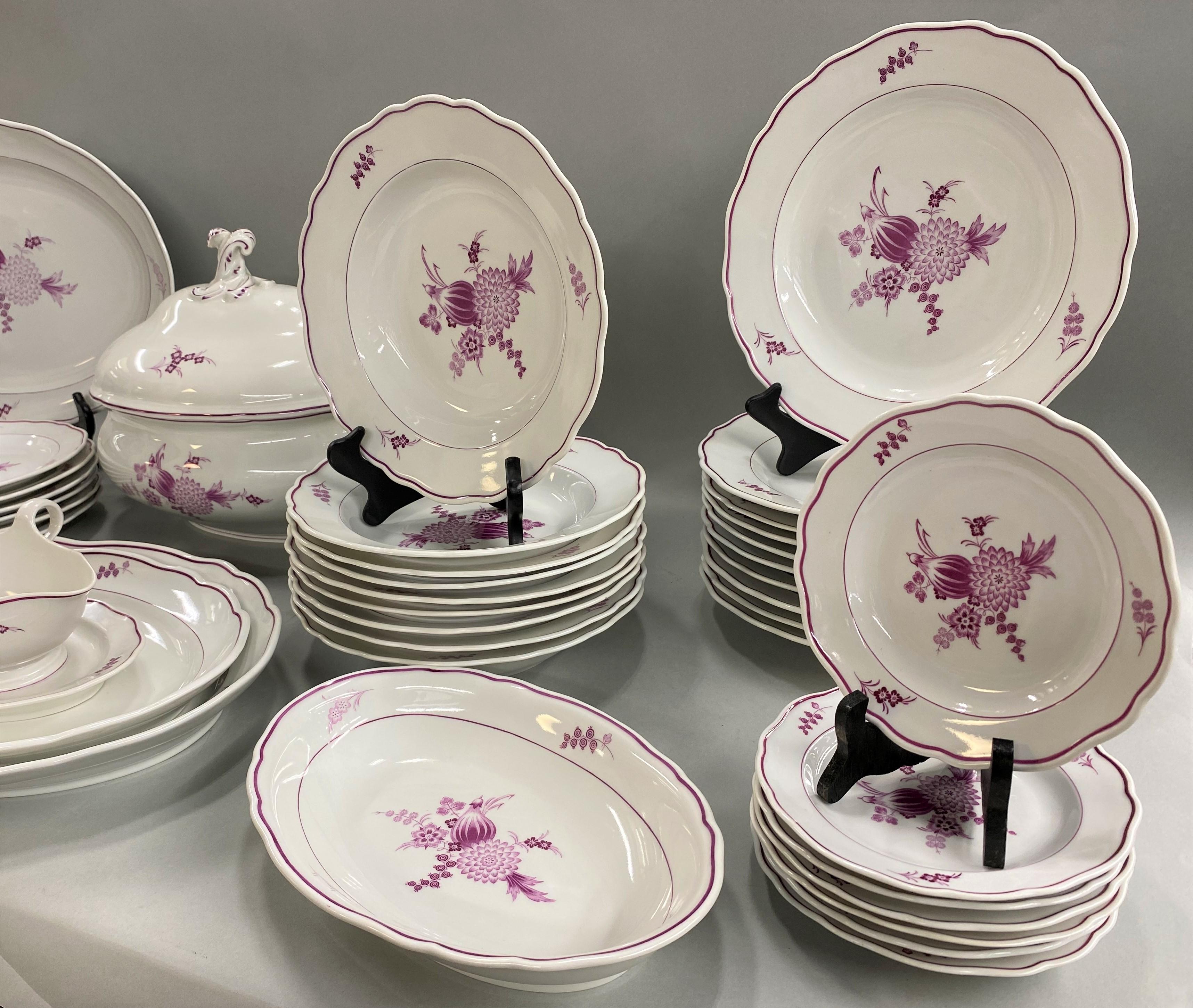 purple dishware set