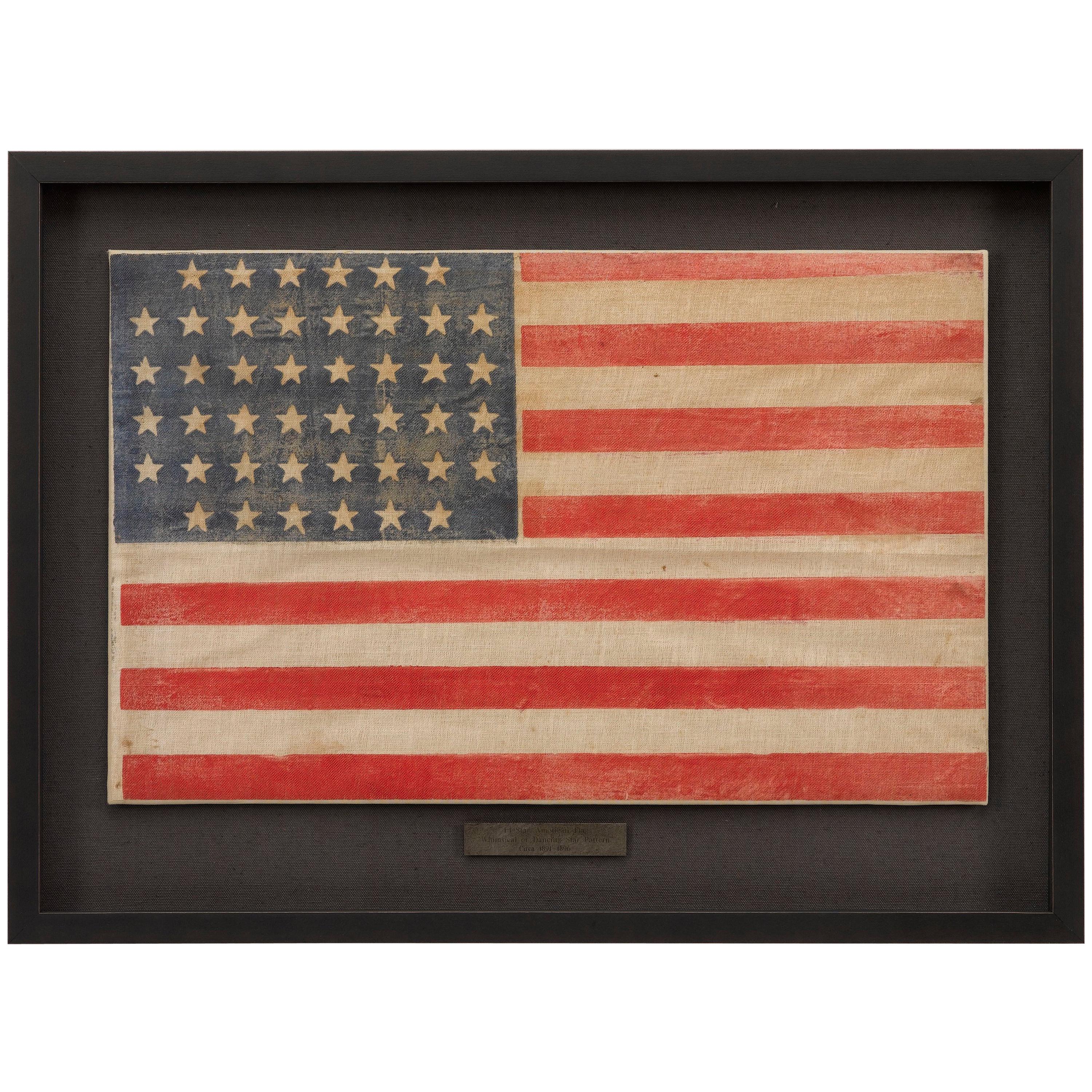 44-Star American Flag, Printed in Drum Star Configuration