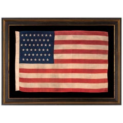 44 Star Antique American Flag on Press-Dyed Wool, Horstmann Company, 1890-1896