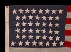44 Star Antique American Flag, Wyoming Statehood, ca 1890-1896