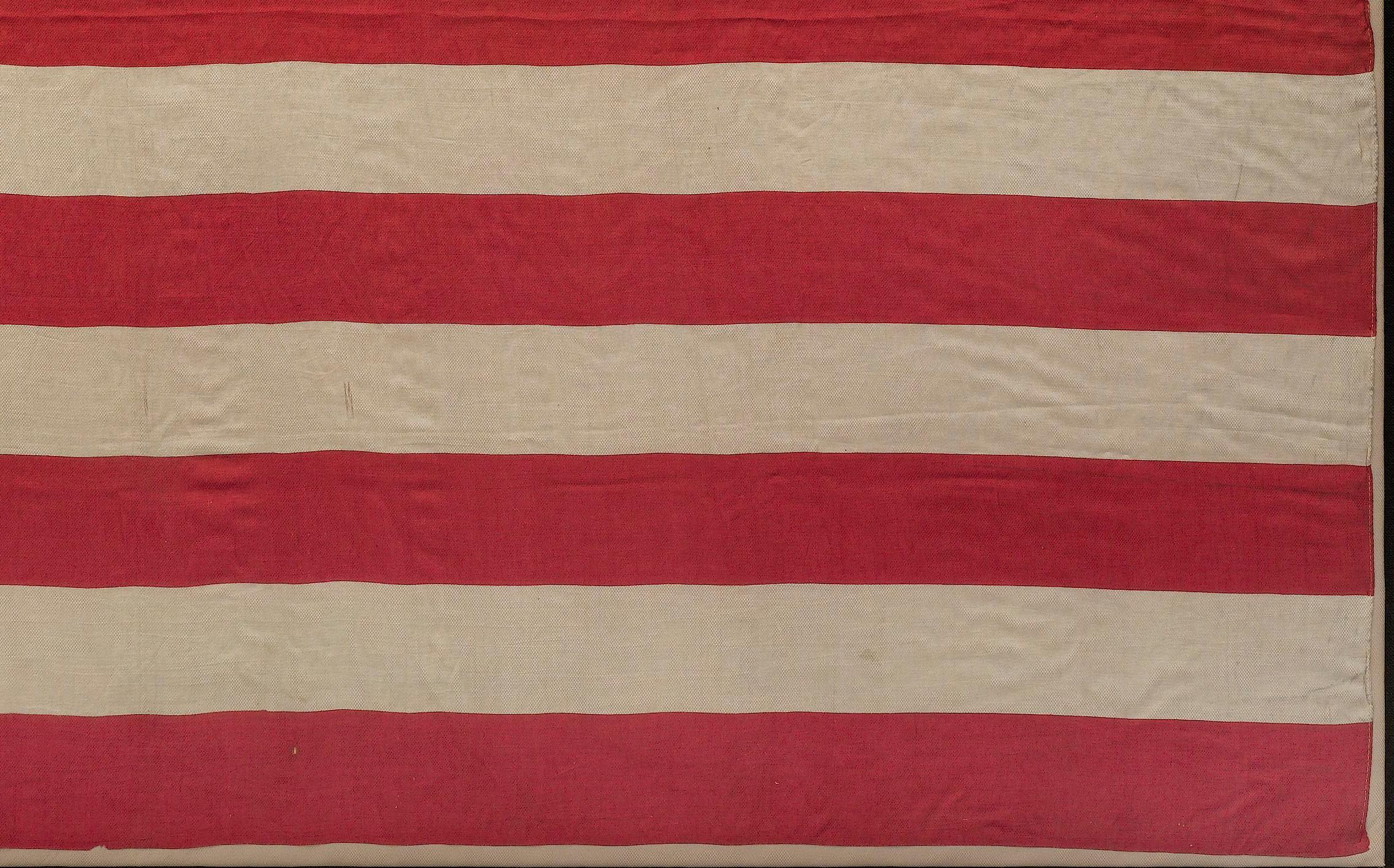 Drapeau américain à 44 étoiles en soie, célébrant la création de l'État du Wyoming, vers 1890-1896 en vente 2