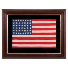 44 Star Silk Antique American Flag, Wyoming Statehood, ca 1890-1896