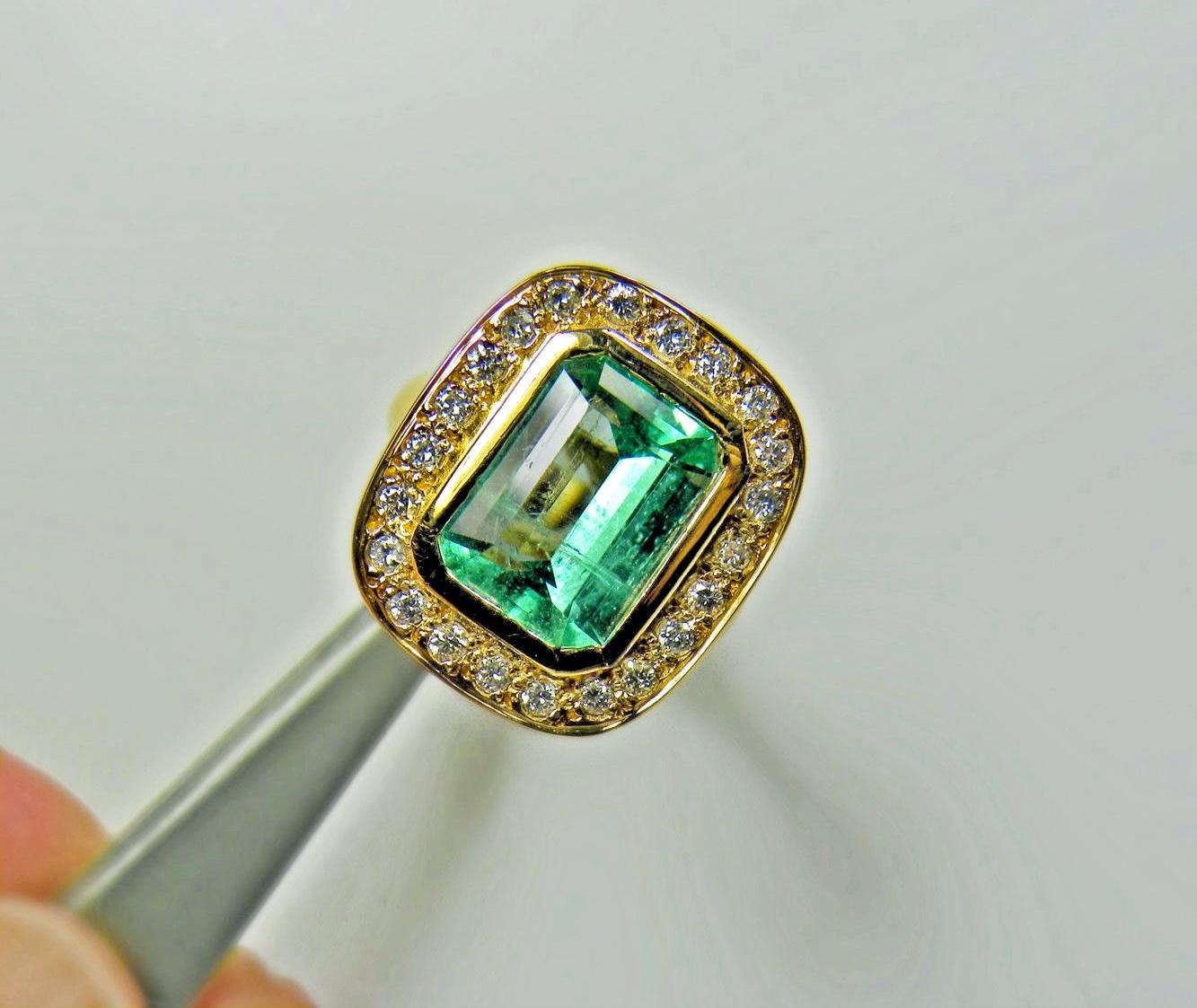 circle emerald ring