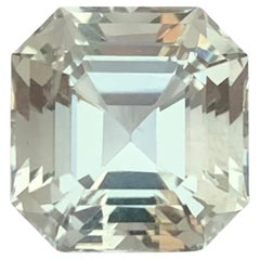 4.40 Carat Natural Loose Green Amethyst / Prasiolite Asscher Cut Gemstone