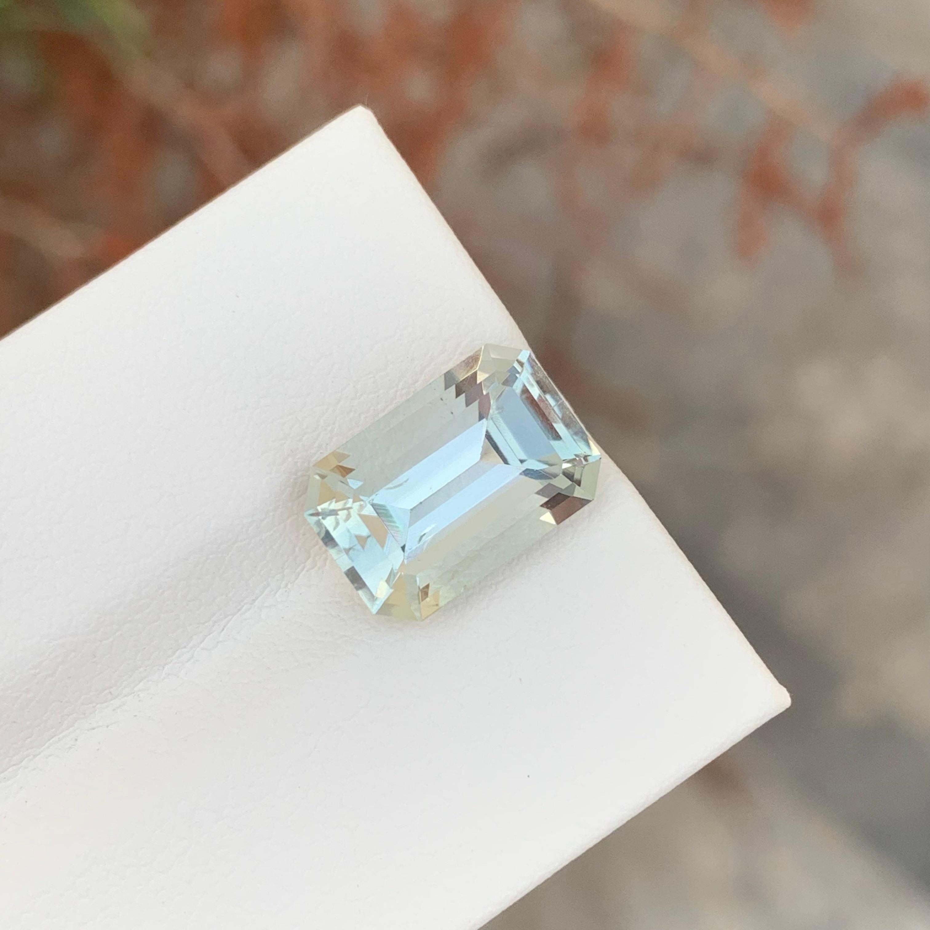 4,40 Karat natürlicher loser grüner Amethyst / Prasiolith  Smaragd Form Edelstein im Zustand „Neu“ im Angebot in Peshawar, PK