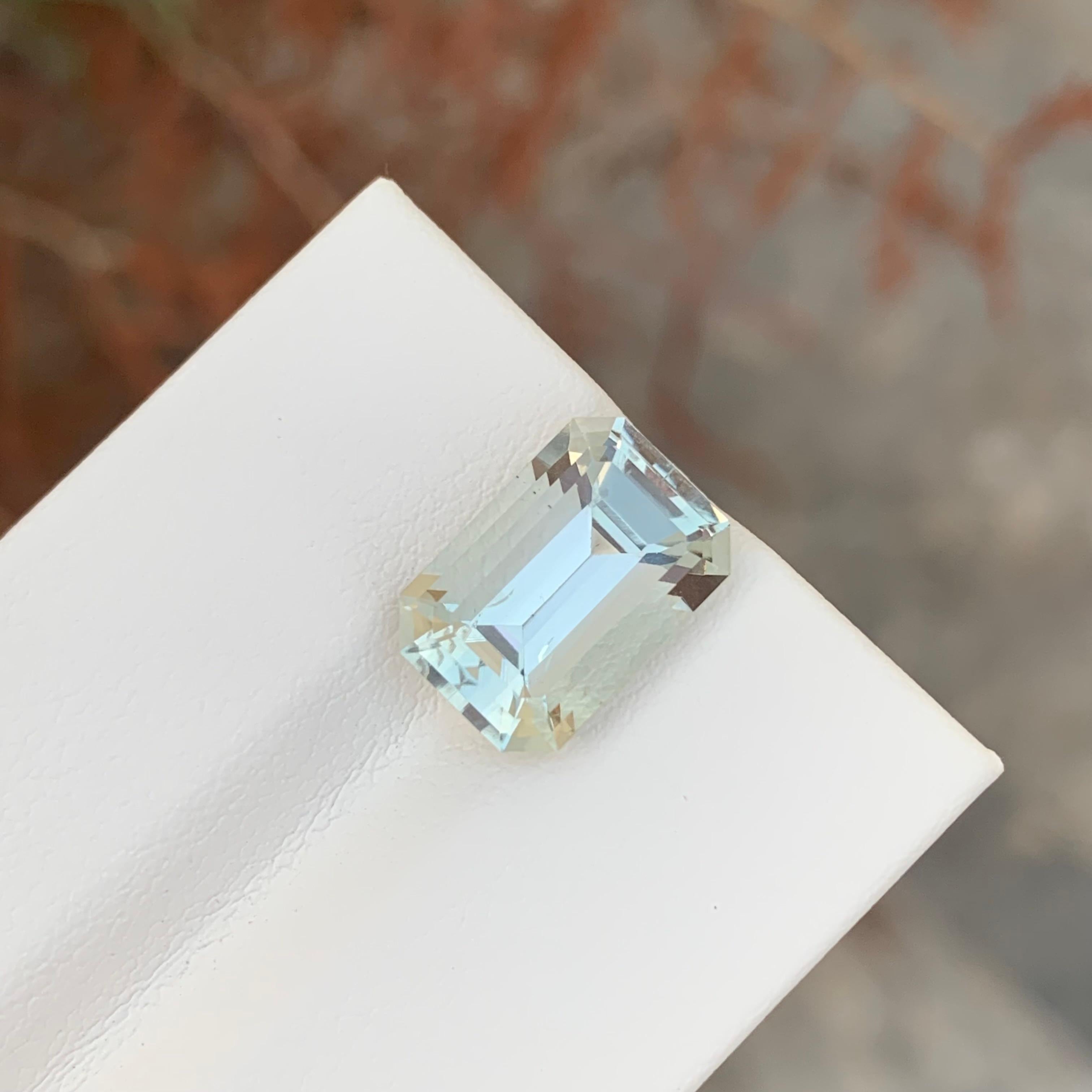 4,40 Karat natürlicher loser grüner Amethyst / Prasiolith  Smaragd Form Edelstein für Damen oder Herren im Angebot