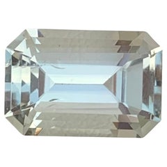 Amatista verde suelta natural de 4,40 quilates / Prasiolita  Gema en forma de esmeralda