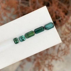 4.40 Carat Natural Loose Green Tourmaline Lot Low Quality