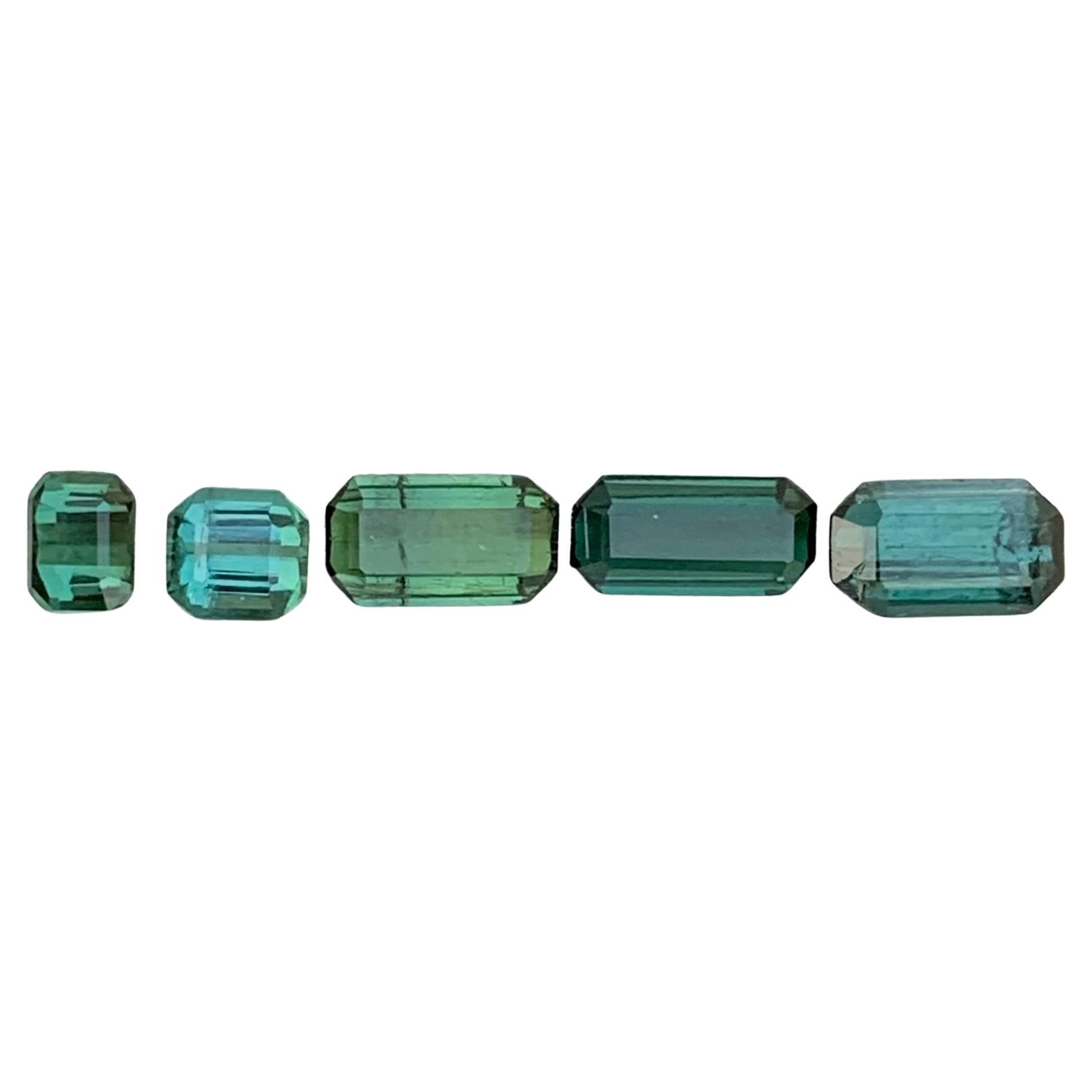 4.40 Carat Natural Loose Green Tourmaline Lot Low Quality