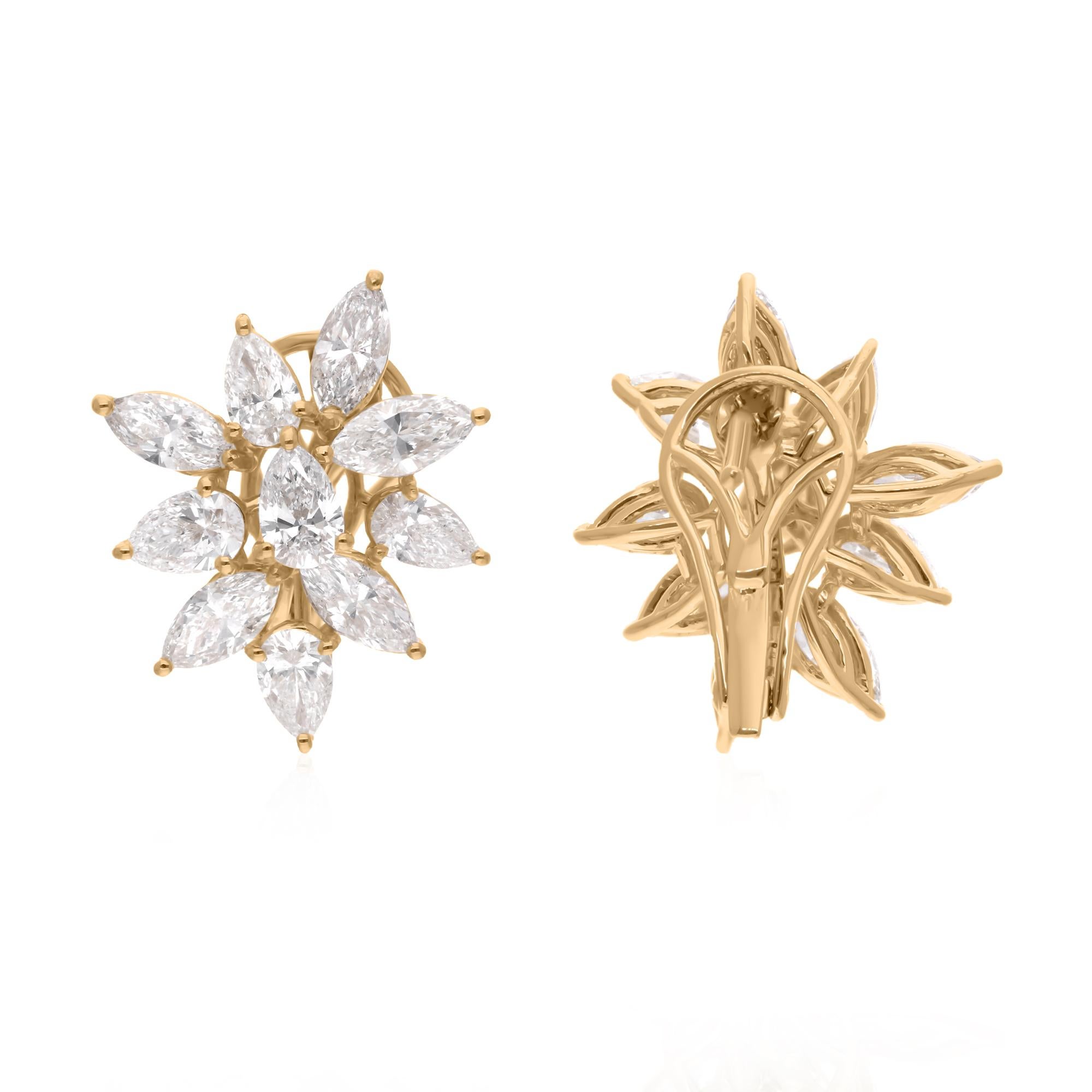 Cast from 14-karat gold, these exquisite earrings are handset with 4.40 carats of sparkling diamonds.

FOLLOW SPECTRUM JEWELS storefront to view the latest collection & exclusive pieces. Spectrum Jewels is proudly rated as a Top Seller on 1stdibs