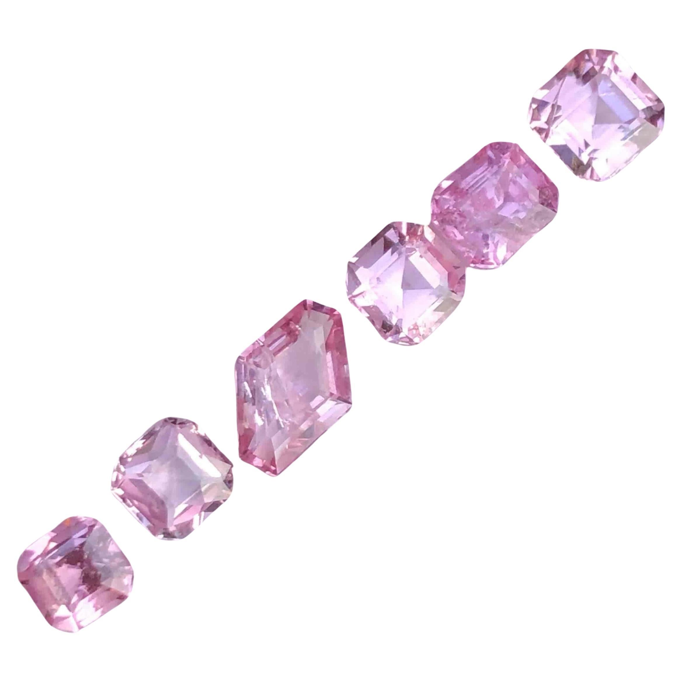 4.40 carats Pink Spinel Stones Lot Natural Loose Gemstones From Tajikistan  For Sale