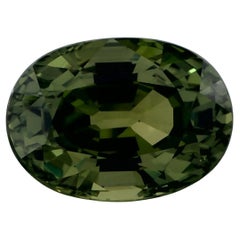 4.40 Ct Green Sapphire Oval Loose Gemstone (Saphir vert ovale en vrac)