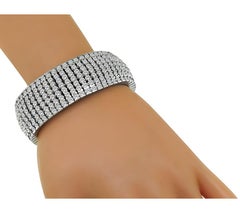 40.00ct Diamond Gold Bracelet