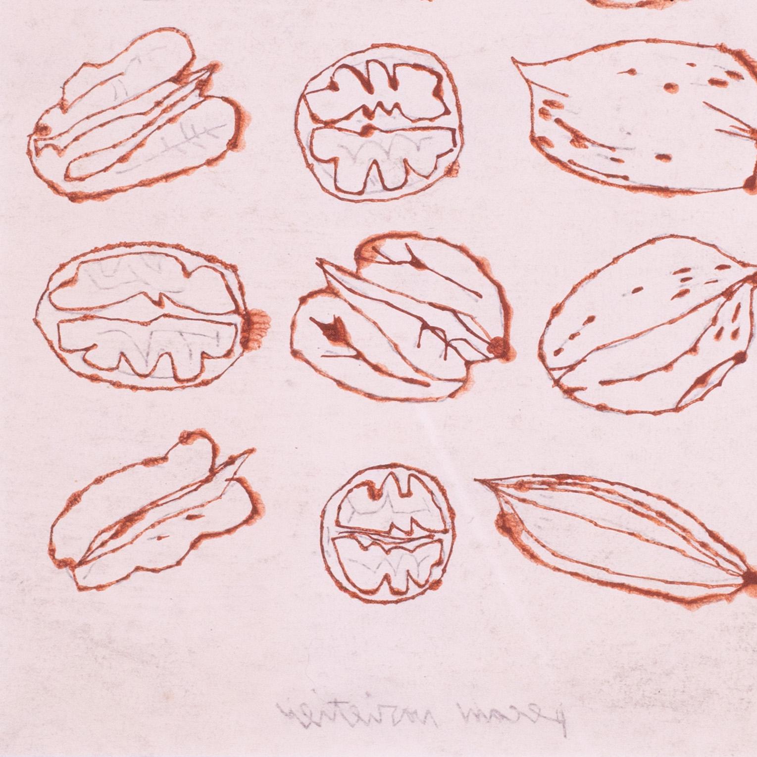 Andy Warhols Original-Offsetzeichnung mit der Aufschrift 