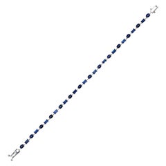 Bracciale tennis con zaffiro 4,40ct