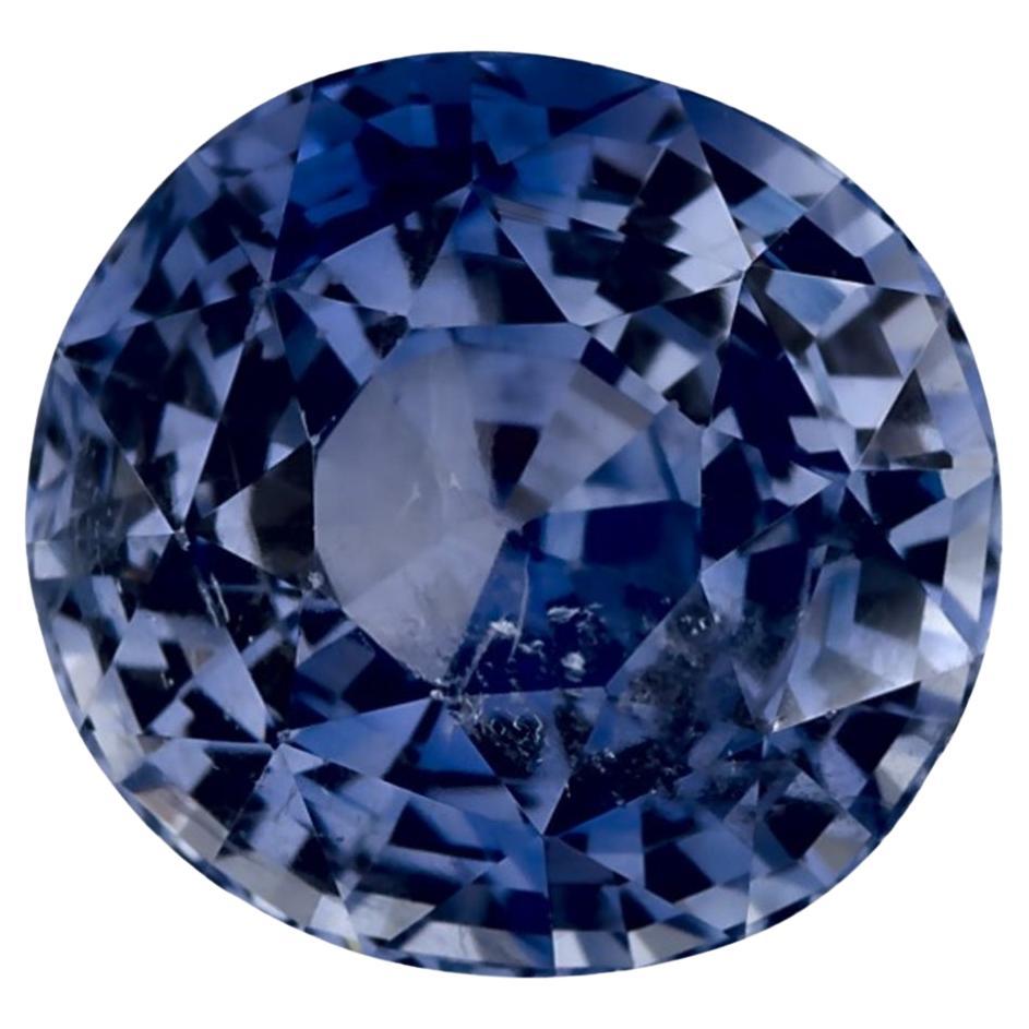 4.42 Ct Blue Sapphire Oval Loose Gemstone For Sale