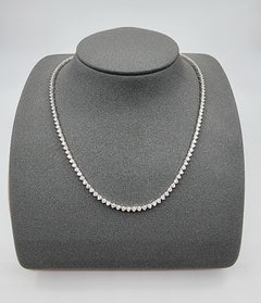 4.42 Karat Diamant-Tennis-Halskette