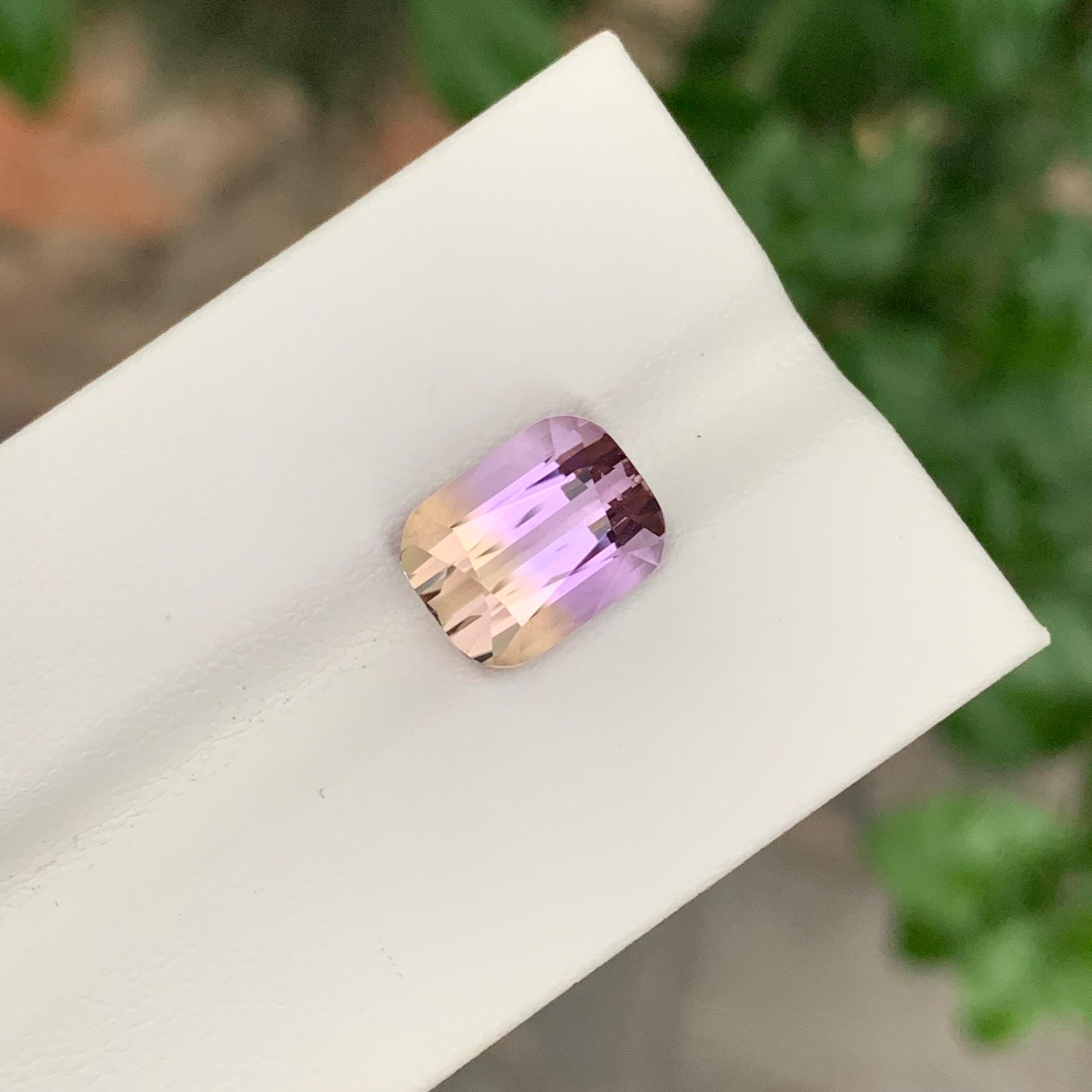 Gema suelta de ametrina natural de 4.43 quilates en forma de cojín Artes y manualidades en venta
