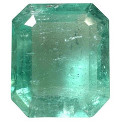 4,43 ct Esmeralda Verde Muzo Colombiana 11x10mm Talla Esmeralda Genuina Nacimiento Mayo