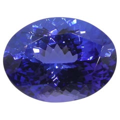 4,43 Karat ovaler violett-blauer Tansanit GIA zertifiziert Tansanit  