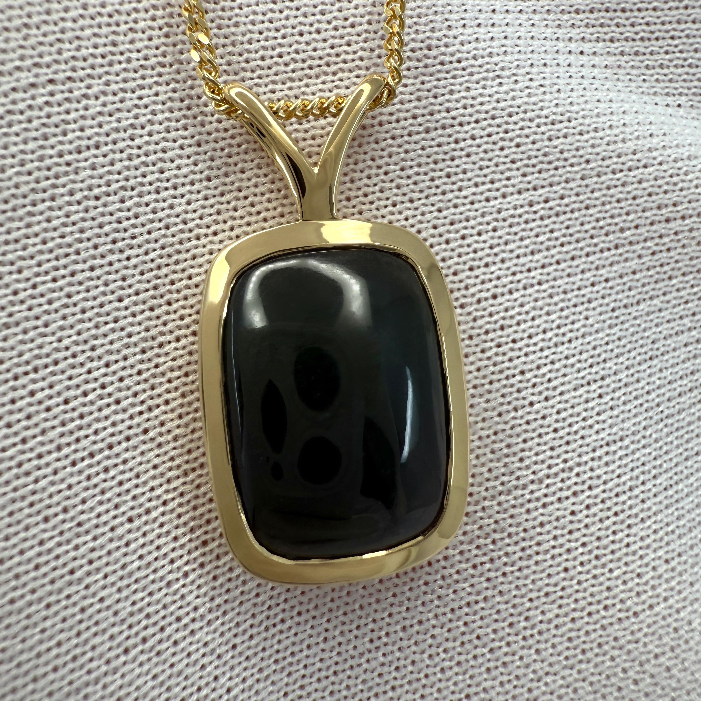 4,44ct IGI zertifiziert unbehandelten Jadeit Jade A Grade 18k Gold Kissen Anhänger für Damen oder Herren im Angebot