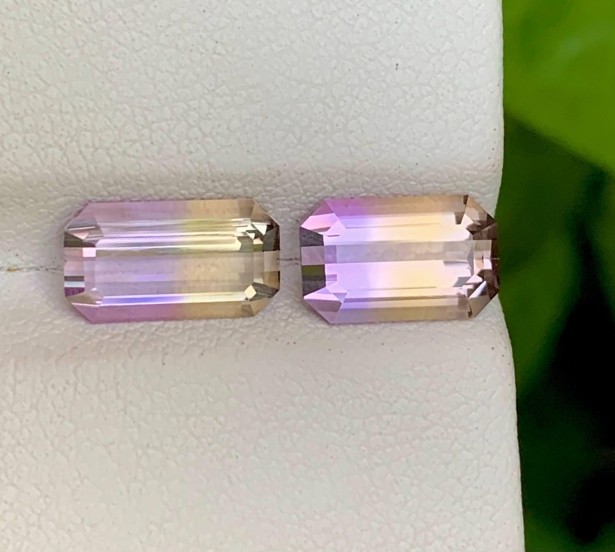 Poids  4,45 carats 2,35ct à 2,10ct
Dimensions 10,2x6,3x4,7 mm à 10,9x6x4,2 mm
Traitement Aucun
Origine Bolivie
Loupe de clarté Nettoyer
Forme Coupe Émeraude 



Cette paire d'amétrines bicolores naturelles en vrac de 4,45 carats provient des