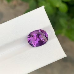 4.45 Carat Natural Loose Amethyst Oval Shape Gemstone