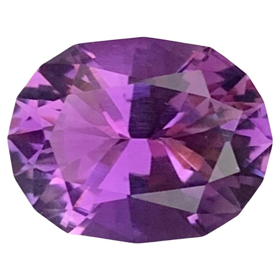 4.45 Karat Natürlicher loser Amethyst Ovalform Edelstein
