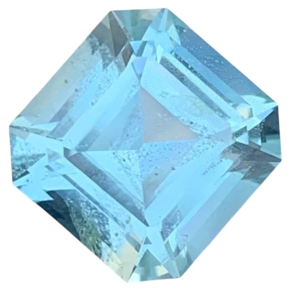 4.45 Carat Natural Loose Aquamarine Octagon Cut Gemstone
