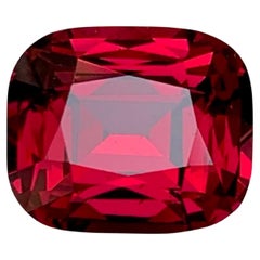 4,45 carati di granato rosso brillante naturale sfuso, pietra tagliata a cuscino Gemma della Tanzania