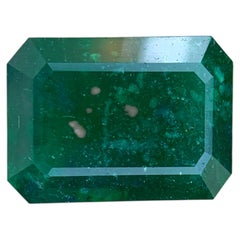 4.45 Carat Natural Loose Green Emerald Stone Emerald Cut Pakistani Gemstone