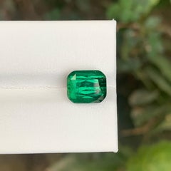 4,45 Karat Natürlicher loser grüner Turmalin im Kissenschliff Edelstein