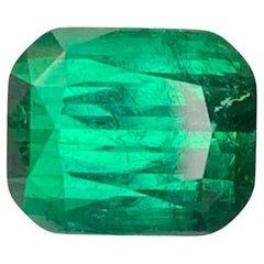 4,45 Karat Natürlicher loser grüner Turmalin im Kissenschliff Edelstein